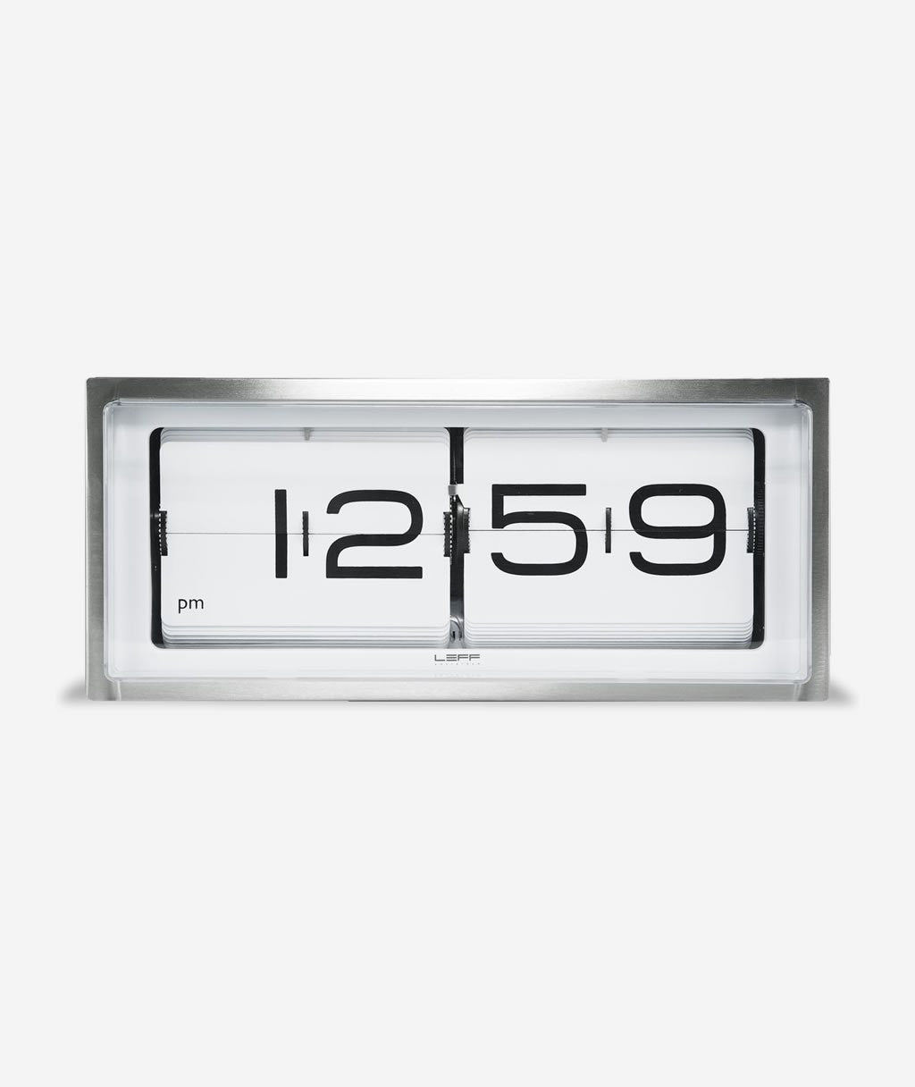 Brick Wall/Desk Clock, Stainless Steel