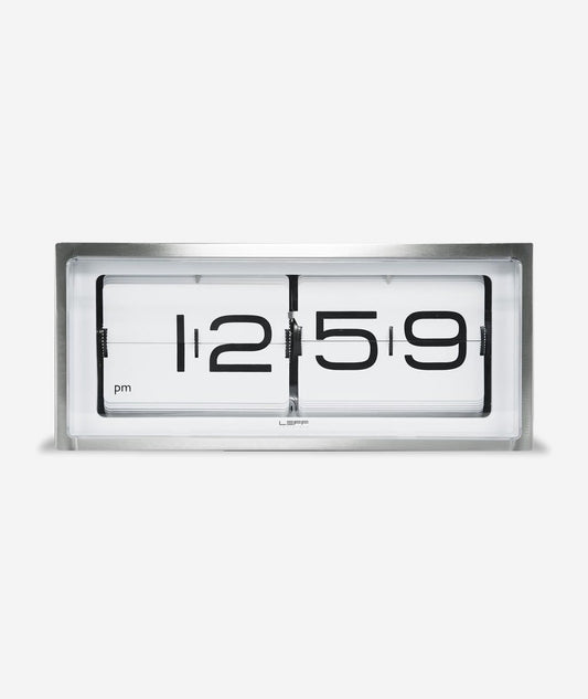 Brick Wall/Desk Clock, Stainless Steel